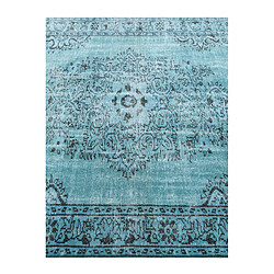 Vidal Tapis de laine 277x173 Bleu Ultra Vintage pas cher