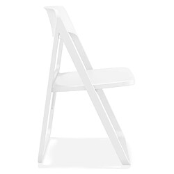 Avis Alterego Chaise pliable intérieur / extérieur 'SLAG' en matière plastique blanche