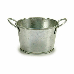 Ibergarden Cache-pot Seau Argenté Zinc 17,8 x 8 x 12,3 cm (72 Unités)