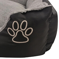 Avis vidaXL Lit pour chiens avec coussin rembourré Taille L Noir