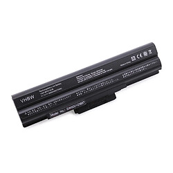 vhbw batterie compatible avec Sony Vaio VGN-AW21S/B, VGN-AW21VY/Q, VGN-AW21XY/Q, VGN-AW21Z/B laptop (6600mAh, 11,1V, Li-Ion, noir) avec puce intégrée