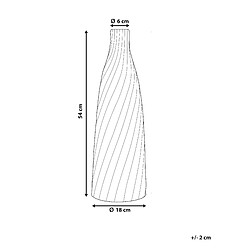 Avis Beliani Vase décoratif FLORENTIA fait à la main Céramique 54 cm Blanc