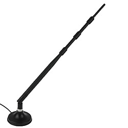 Wewoo Antenne noir pour réseau de routeur avec base d'antenne RP-SMA 13 dB