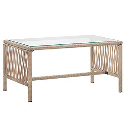 Avis Maison Chic Salon de jardin 4 pcs avec coussins | Ensemble de Table et chaises | Mobilier d'Extérieur Résine tressée Beige -GKD51397