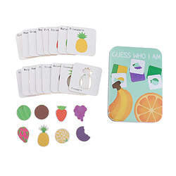 Enfants Apprenant Des Cartes Flash Insecte Jouet Jigsaw Puzzle Forme Usinage Dans Une Boîte De Fruits