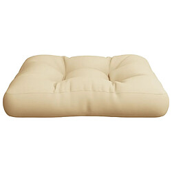 Acheter vidaXL Coussin de palette beige 58x58x10 cm tissu