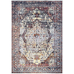 ICONIK INTERIOR Tapis Oriental Vintage - (290x200 cm) - Yuleh Bleu