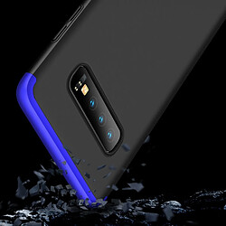 Acheter Wewoo Coque Rigide Étui pour PC à couverture intégrale à trois étages Galaxy S10 + bleu noir