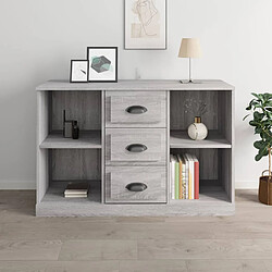 vidaXL Buffet sonoma gris 104,5x35,5x67,5 cm bois d'ingénierie