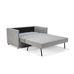 Inside 75 INNOVATION LIVING Canapé convertible OLAN coloris Twist Granite couchage 140 cm