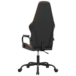 Maison Chic Chaise Gaming | Chaise de jeu de massage Ergonomique | Chaises de Bureau orange et noir similicuir -GKD59731 pas cher