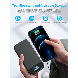 SANAG Powerbank 27000 Mah Power Bank Avec Câble, Powerbank Usb C 22,5 W Qc3.0 Pd20W, Batterie Externe De Téléphone Portable, Fonction De Charge Rapide, Écran Lcd, 3 Entrées, 5 Sorties, Chargeur Portable pas cher