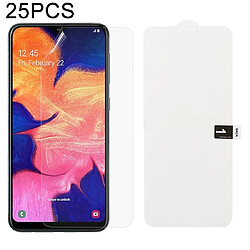 Wewoo Film protecteur avant à couverture intégrale en d'hydrogel doux de 25 PCS avec alcool coton + carte à gratter pour Galaxy A10