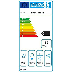 Hotte standard Zanussi ZFP416X Acier