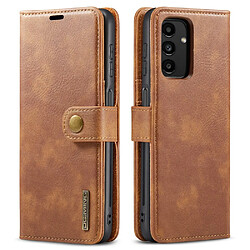 Etui en PU DG.MING magnétique avec support marron pour votre Samsung Galaxy A13 4G