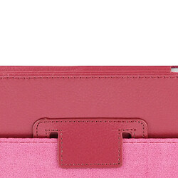 Wewoo Smart Cover Magenta pour iPad 2 / 3 / 4 Cuir pliant de qualité Litchi de haute avec fonction veille / réveil et support pas cher