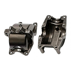 2Pcs Metal Gearbox Mount Housing Set For 1/18 WLtoys DIY Upgrades Titanium pas cher