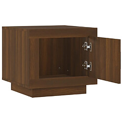 Acheter vidaXL Table basse chêne marron 51x50x45 cm bois d'ingénierie