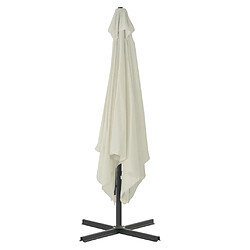 Acheter vidaXL Parasol d'extérieur avec poteau en acier 250 x 250 cm Sable