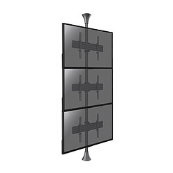 Kimex Support sol-plafond inclinable pour 3 écrans TV 32'' - 75'' - Vesa max 600x400