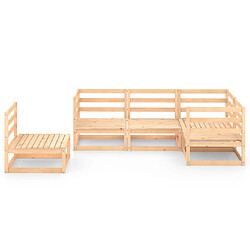 Avis Maison Chic Salon de jardin 5 pcs - Table et chaises d'extérieur - Mobilier/Meubles de jardin Moderne bois de pin massif -MN62890