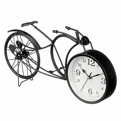 Gift Decor Horloge de table Bicyclette Noir Métal 40 x 19,5 x 7 cm (4 Unités)