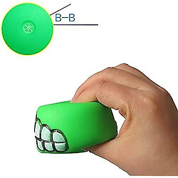 6pcs Silicone Dog Ball Teeth Chew Toy avec un son grinçant, mignon et drôle cadeau parfait pour les chiens, votre chien va adorer ce jouet