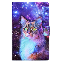 Etui en PU avec support et porte-cartes chat pour votre Lenovo Tab M10 HD Gen 2 X306