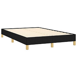 Acheter Maison Chic Lit adulte- Lit + matelas,Sommier à lattes de lit avec matelas noir 120x190 cm tissu -GKD28404