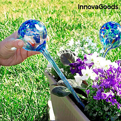 Totalcadeau 2 Globes d’arrosage pour plantes en verre - réservoir d’eau arroseur pour plantes, goutte à goutte, intérieur extérieur pas cher