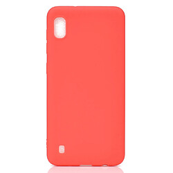 Wewoo Coque Souple Pour Galaxy A10 Candy Color TPU Case Rouge