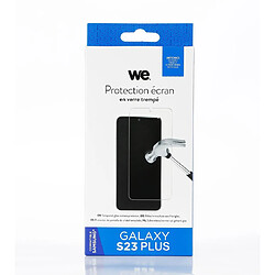 WE Verre trempé SAMSUNG S23 PLUS: Protection écran - anti-rayures - anti-bulles d'air - ultra-résistant - dureté 9H Glass