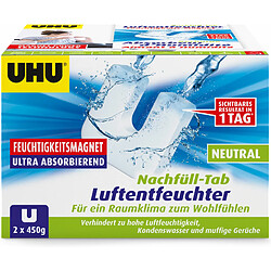 UHU Recharge NEUTRE pour absorbeur d'humidité, 2 x 450 g ()