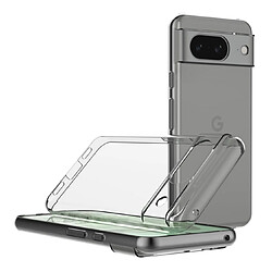 Htdmobiles Coque pour Google Pixel 8a - housse etui silicone gel fine + verre trempe - TRANSPARENT TPU