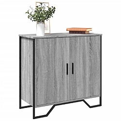 vidaXL Buffet sonoma gris 78x35,5x74,5 cm Bois d'ingénierie