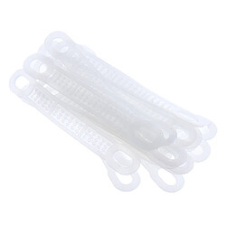 50Pcs Antidérapant Silicone Vêtements Cintre Poignées Vêtements Cintre Bandes Blanc S pas cher