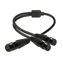 Câble XLR Adaptateur Splitter Y femelle à femelle