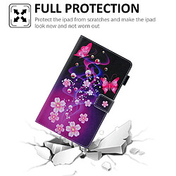 Etui en PU Impression de motifs avec support papillon rouge pour votre Samsung Galaxy Tab A7 Lite 8.7 pouces (2021) T220/T225