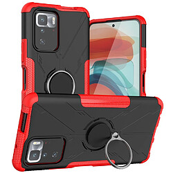 Coque en TPU anti-chute avec béquille pour votre Xiaomi Redmi Note 10 Pro 5G/Poco X3 GT - rouge