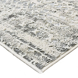 Avis Thedecofactory VESTALE CROISILLONS - Tapis extra-doux motif croisillons crème argent 120x170