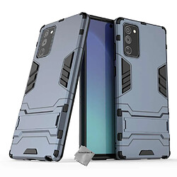 Htdmobiles Coque rigide anti choc pour Samsung Galaxy Note 20 + verre trempe - BLEU FONCE