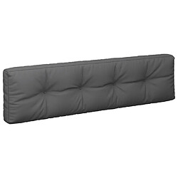 Acheter vidaXL Coussins de palette lot de 2 anthracite tissu