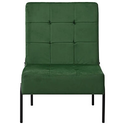 Maison Chic Chaise de relaxation | Fauteuil relax 65x79x87 cm Vert foncé Velours -GKD82710