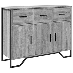 vidaXL Buffet sonoma gris 97x32,5x74,5 cm bois d'ingénierie