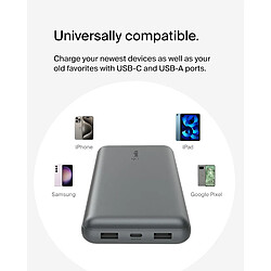 SANAG Batterie Externe Usb-C 20000Mah (Power Bank Puissance De 20K, Entrée Et Sortie Usb-C, 2 Ports Usb-A, Câble Usb-C Vers Usb-A Fourni, Pour Iphone, Galaxy, Pixel, Ipad, Airpods) - Gris Sidéral pas cher