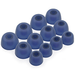 OKULI 12 x Écouteurs en Silicone Embouts d'oreilles pour Jabra Elite 3, 5, 7, 65t, 75t Casque Écouteurs en Bleu