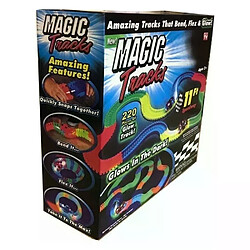 Air Rise Magic Circuit Magique Tracks 220 pièces Flexibles Lumineux incroyablement amusant et modulable qui brille dans le noir