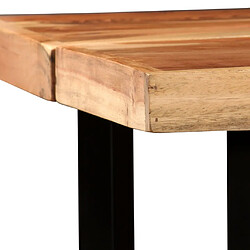 Avis vidaXL Table de bar Bois massif d'Acacia 150x70x107 cm