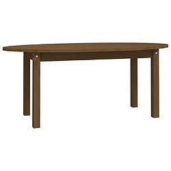 Maison Chic Table basse,Table Console Table d'appoint, Table pour salon Marron miel 110x55x45 cm Bois massif de pin -MN27131