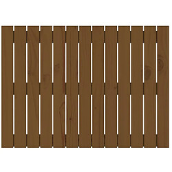 Avis vidaXL Tête de lit murale Marron miel 82,5x3x60 cm Bois massif de pin